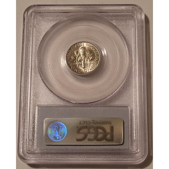 1948 Roosevelt Dime MS65 FB PCGS OBH - Picture 2 of 4